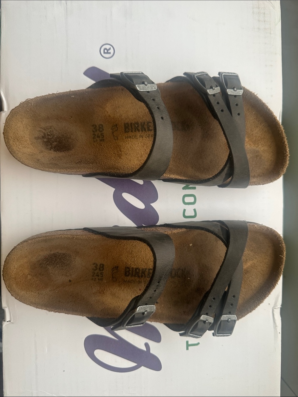 Birkenstock Brown Triple Strap Sandals